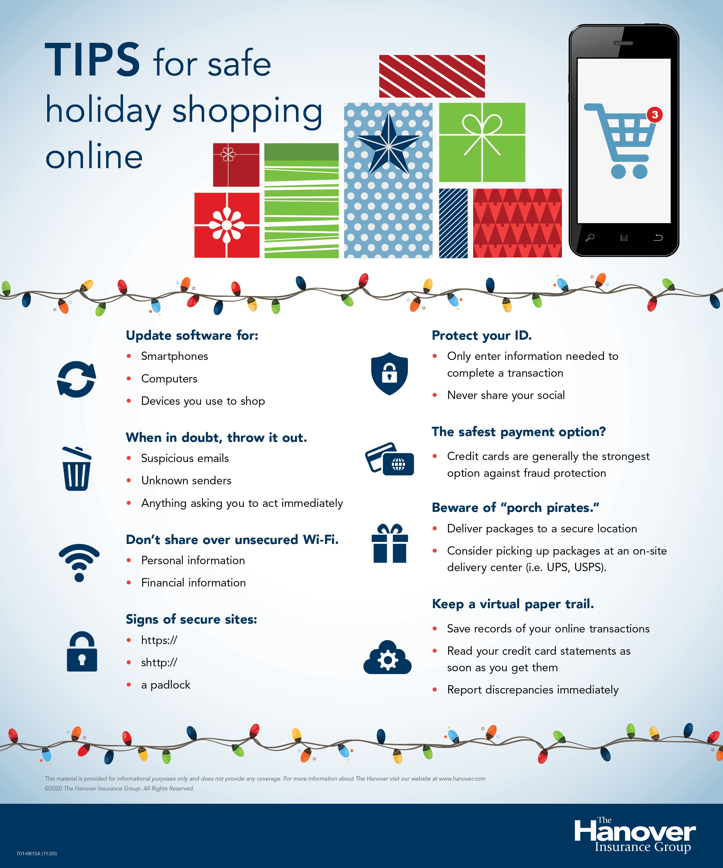 Tips for safe holiday shopping online The Hanover Insurance Group